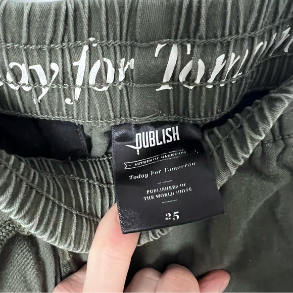 Publish Women’s Green Pants size 25 - Picture 2 of 5